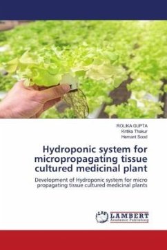 Hydroponic system for micropropagating tissue cultured medicinal plant - GUPTA, ROLIKA;Thakur, Kritika;Sood, Hemant