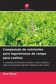 Composição de nutrientes para leguminosas de campo para coelhos