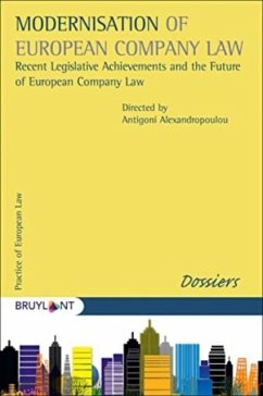Cover MODERNISATION EUROPEAN COMPANY LAW