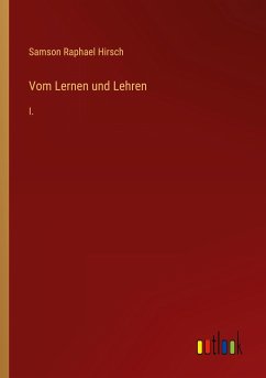 Vom Lernen und Lehren - Hirsch, Samson Raphael