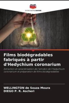 Films biodégradables fabriqués à partir d'Hedychium coronarium - de Souza Moura, WELLINGTON;P. R. Ascheri, DIEGO