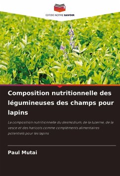 Cover Composition nutritionnelle des légumineuses des champs pour lapins
