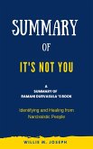 Summary of It's Not You by Ramani Durvasula (eBook, ePUB)