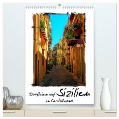 Dorfleben auf Sizilien (hochwertiger Premium Wandkalender 2025 DIN A2 hoch), Kunstdruck in Hochglanz