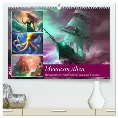 Meeresmythen (hochwertiger Premium Wandkalender 2025 DIN A2 quer), Kunstdruck in Hochglanz - Calvendo