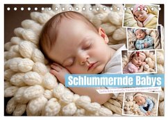 Schlummernde Babys (Tischkalender 2025 DIN A5 quer), CALVENDO Monatskalender - Calvendo;Lehmann, Steffani