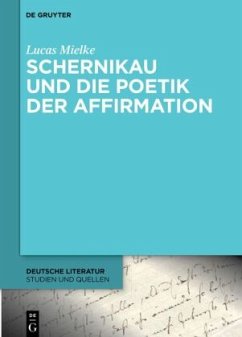 Schernikau und die Poetik der Affirmation - Mielke, Lucas