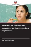 Identifier les concepts des opérations sur les expressions algébriques