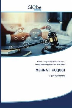 MEHNAT HUQUQI - Xolmatov, Bobir Tashpo'latovich;To'ynazarova, Iroda Abduboqiyevna