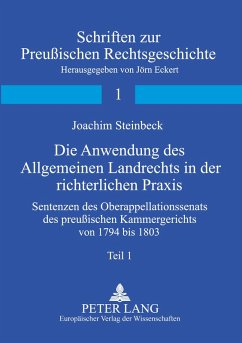 Cover Die Anwendung des Allgemeinen Landrechts in der richterlichen Praxis