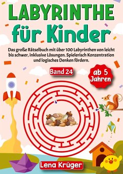 Labyrinthe für Kinder ab 5 Jahren - Band 24 - Krüger, Lena