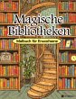 Malbuch Bibliothek - Magische... - Bild 1