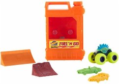 Hot Wheels Monster Trucks Stunt N' Go Fossil Fuel Playset (EC)