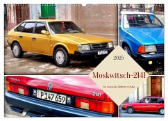 Moskwitsch-2141 - Ein russischer Oldtimer in Kuba (Wandkalender 2025 DIN A2 quer), CALVENDO Monatskalender