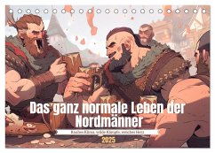 Das ganz normale Leben der Nordmänner (Tischkalender 2025 DIN A5 quer), CALVENDO Monatskalender