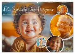 Die Sprache des Herzens - Lächeln als Ausdruck der Menschlichkeit durch eine KI in Szene gesetzt (Wandkalender 2025 DIN A2 quer), CALVENDO Monatskalender