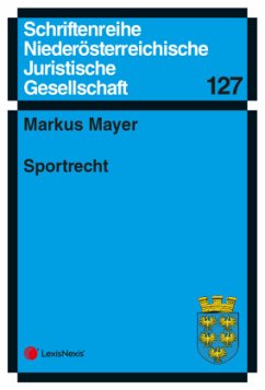 Sportrecht - Mayer, Markus