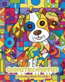 Geometric Puppies - Coloring Book for kids
