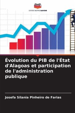 Évolution du PIB de l'État d'Alagoas et participation de l'administration publique - Pinheiro de Farias, Josefa Silania