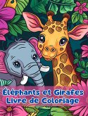 Livre de Coloriage sur les Éléphants et les Girafes