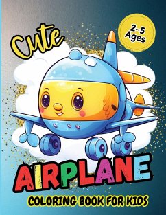 Cute Airplane Coloring Book For Kids - Tobba