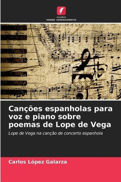 Canções espanholas para voz e piano sobre poemas de Lope de Vega - López Galarza, Carlos