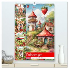 Erdbeeriges - Reise ins Land der Erdbeeren (hochwertiger Premium Wandkalender 2025 DIN A2 hoch), Kunstdruck in Hochglanz - Calvendo;Hinz, Stanley