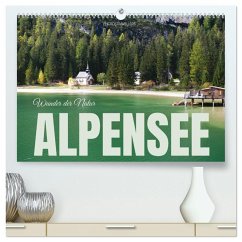 Alpensee - Wunder der Natur (hochwertiger Premium Wandkalender 2025 DIN A2 quer), Kunstdruck in Hochglanz