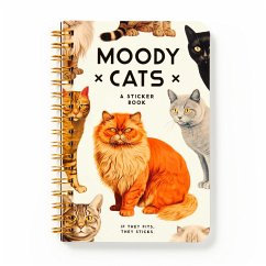 Moody Cats Sticker Book - Brass Monkey; Galison