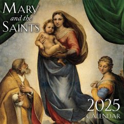 2025 Mary and the Saints Wall Calendar - Tan Books