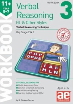 11+ Verbal Reasoning Year 5-7 GL & Other Styles Workbook 3 - Curran, Dr Stephen C; MacKay, Katrina
