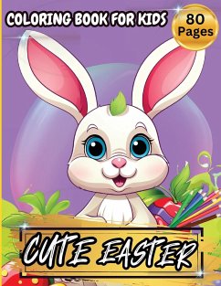 Cute Easter Coloring Book For Kids - Tobba