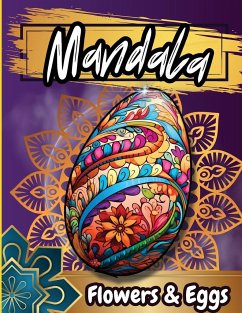 Mandala Floawers & Eggs Coloring Book - Tobba