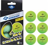 Donic-Schildkröt 608507 - Glow in the Dark, 6 fluoreszierende Tischtennisbälle, grün