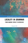 Locality in Grammar (eBook, PDF)