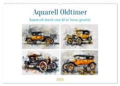 Aquarell Oldtimer (Wandkalender 2025 DIN A2 quer), CALVENDO Monatskalender - Calvendo;Gierok-Latniak, Steffen