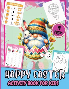 Happy Easter Activity Pages for Kids 70 Pages - Tobba