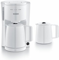 Severin KA 9309 weiß Filterkaffeemaschine m.2 Kannen