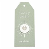 Münzen - "lucky coin" - Edelstahl - Pusteblume