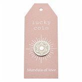 Münzen - "lucky coin" - Edelstahl - Mandala der Liebe