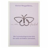 Geschenkkarte mit Drahtfigur - "Kleiner Weggefährte" - Schmetterling