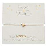 Armband - "Good Wishes" - vergoldet - Blüte