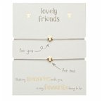 Armband - &quote;lovely friends&quote; - vergoldet - Engel