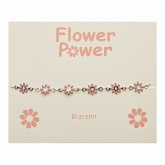 Armband - "Flower Power" - Edelstahl - Pink