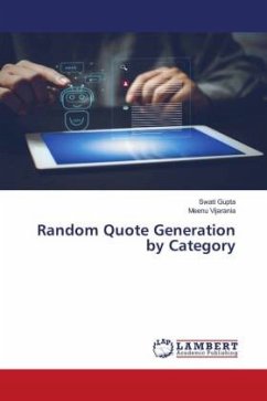 Random Quote Generation by Category - Gupta, Swati;Vijarania, Meenu
