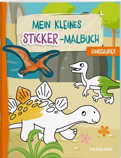 Mein kleines Sticker-Malbuch. Dinosaurier