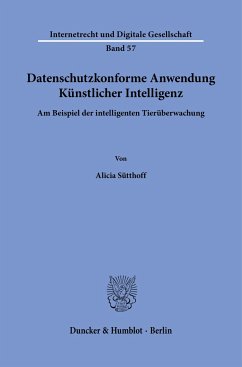 Datenschutzkonforme Anwendung Künstlicher Intelligenz - Sütthoff, Alicia