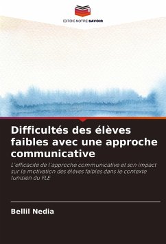 Difficultés des élèves faibles avec une approche communicative - Nedia, Bellil