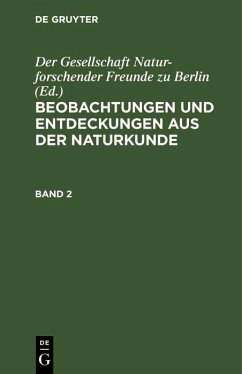 Cover Beobachtungen und Entdeckungen aus der Naturkunde. Band 2 (eBook, PDF)