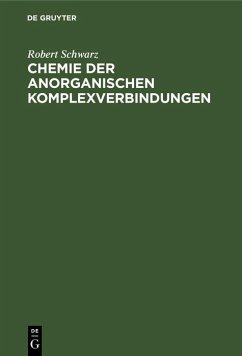 Cover Chemie der anorganischen Komplexverbindungen (eBook, PDF)